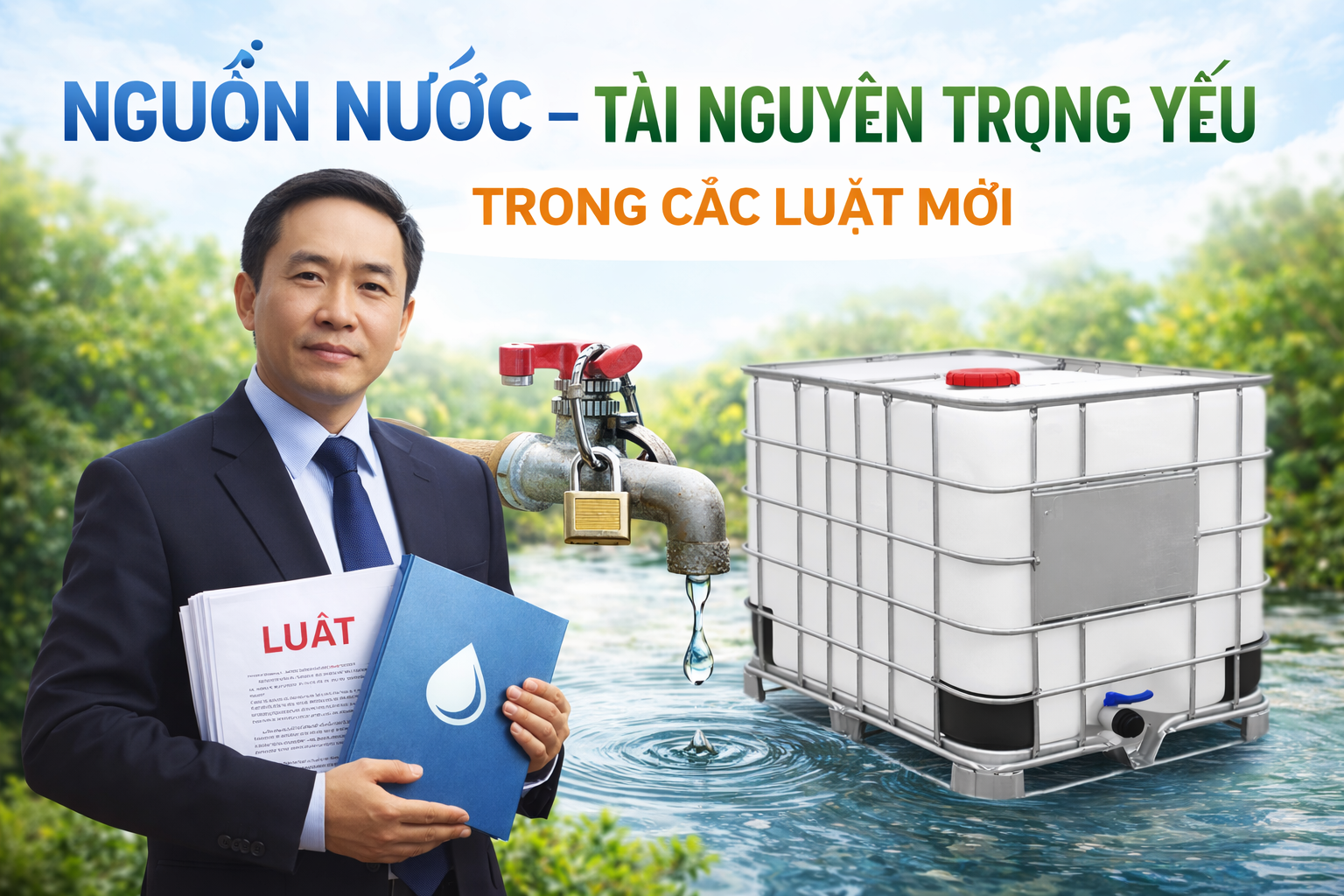 NGUỒN NƯỚC – TÀI NGUYÊN TRỌNG YẾU TRONG CÁC LUẬT MỚI