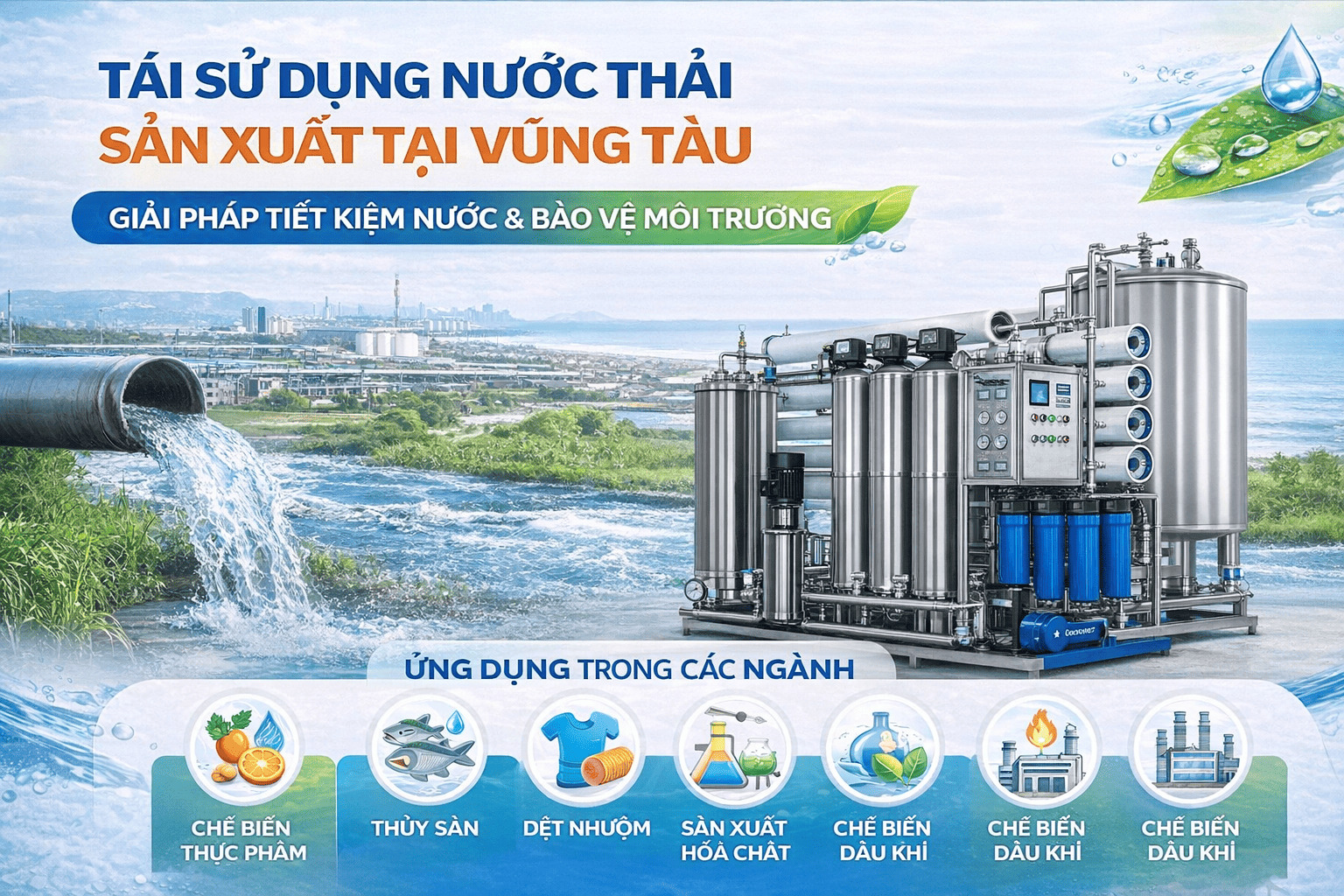 Tái Sử Dụng Nước Thải Sản Xuất Tại Vũng Tàu - Cam Kết Đạt Chuẩn