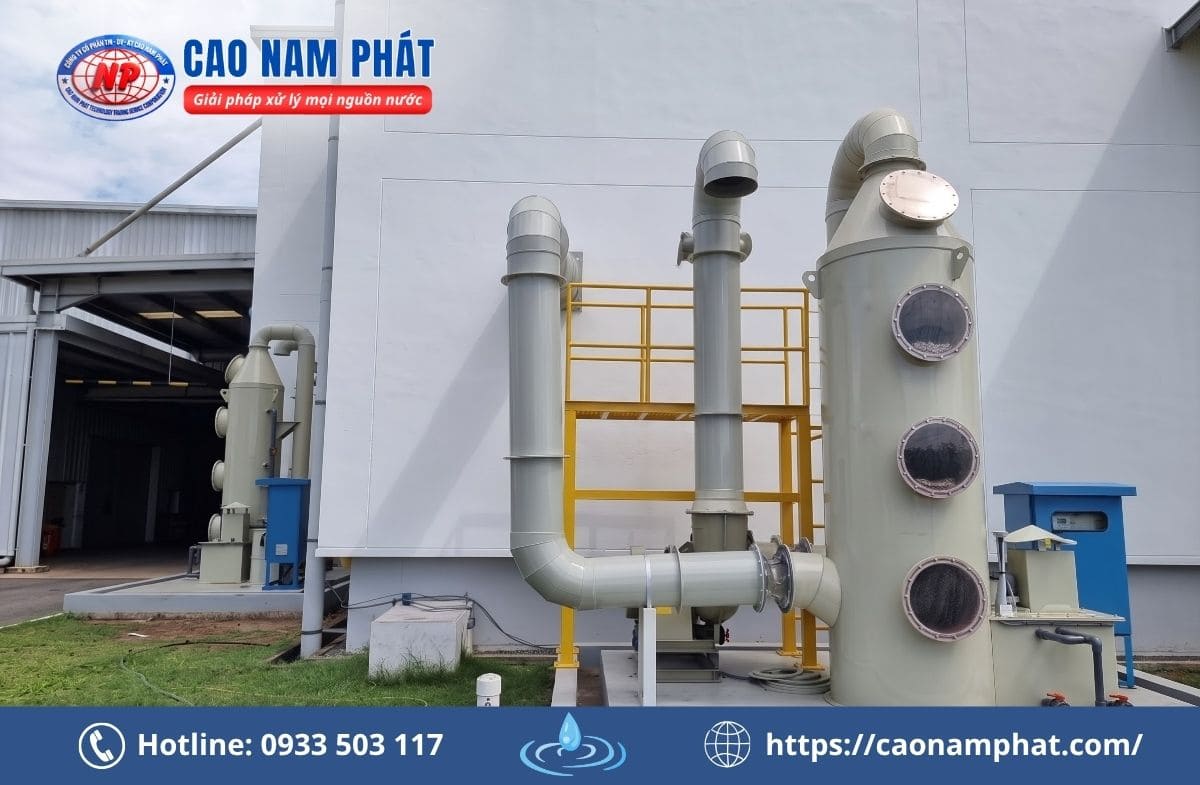 Công nghệ hấp thụ bằng tháp rửa khí