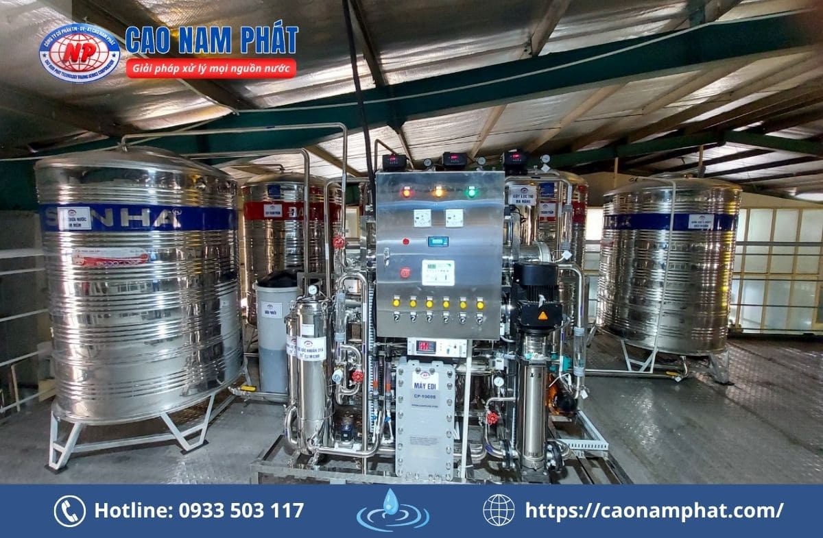 Dịch vụ thiết kế và lắp đặt hệ thống RO EDI tại Cao Nam Phát