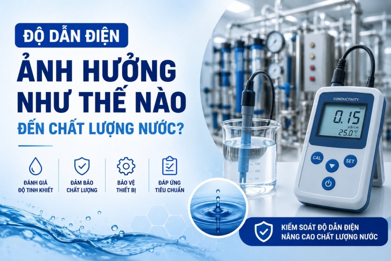 Độ dẫn điện ảnh hưởng như thế nào đến chất lượng nước