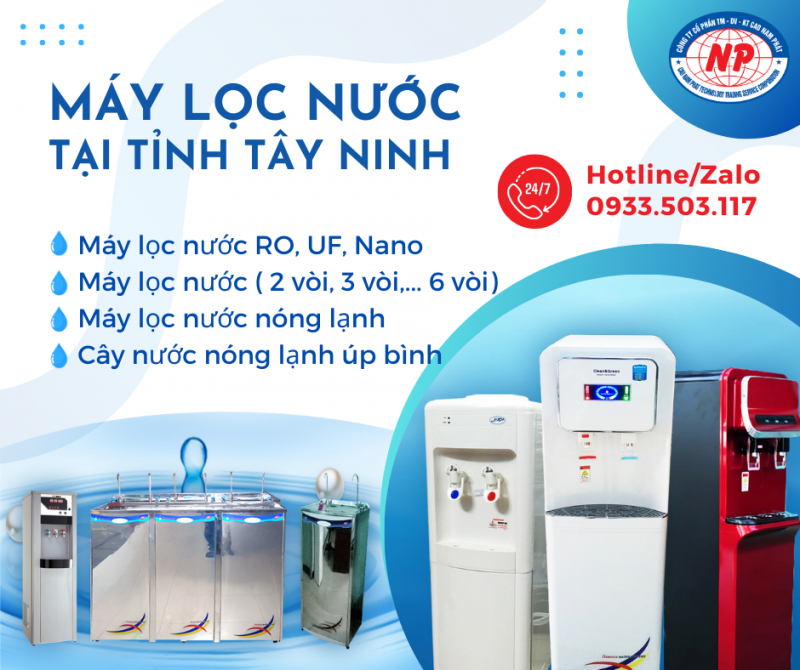 Phân phối các loại máy lọc nước tại Tây Ninh, máy lọc nước nóng lạnh