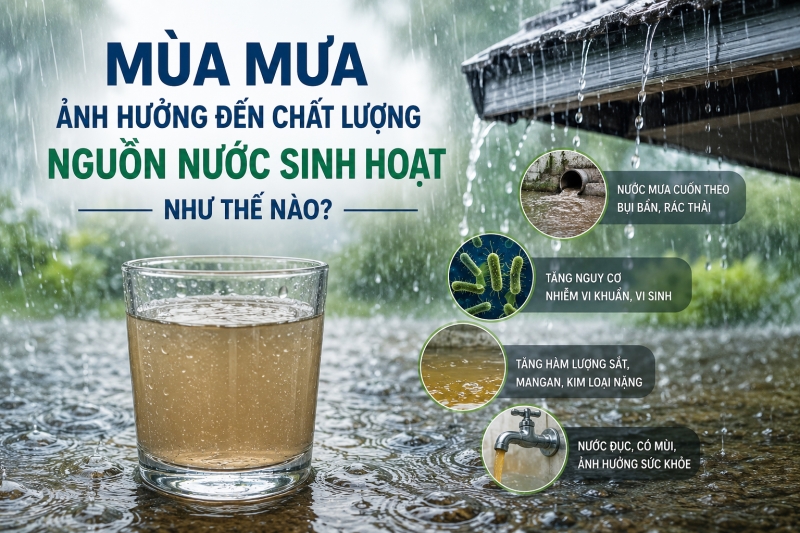 Mùa Mưa Ảnh Hưởng Đến Chất Lượng Nguồn Nước Sinh Hoạt Như Thế Nào?