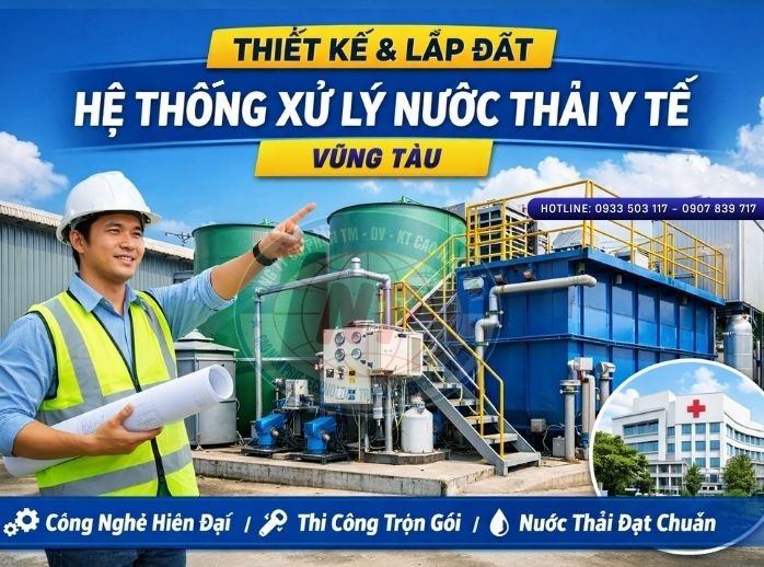 Thiết kế & thi công hệ thống xử lý nước thải y tế tại Vũng Tàu