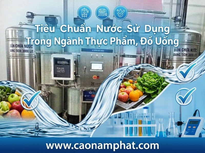 Tiêu Chuẩn Nước Sử Dụng Trong Ngành Thực Phẩm, Đồ Uống