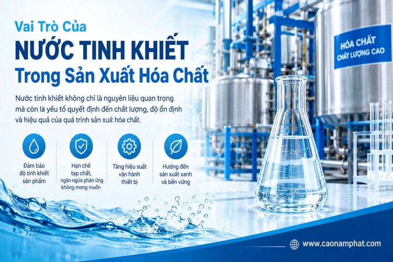 Vai Trò Của Nước Tinh Khiết Trong Sản Xuất Hóa Chất