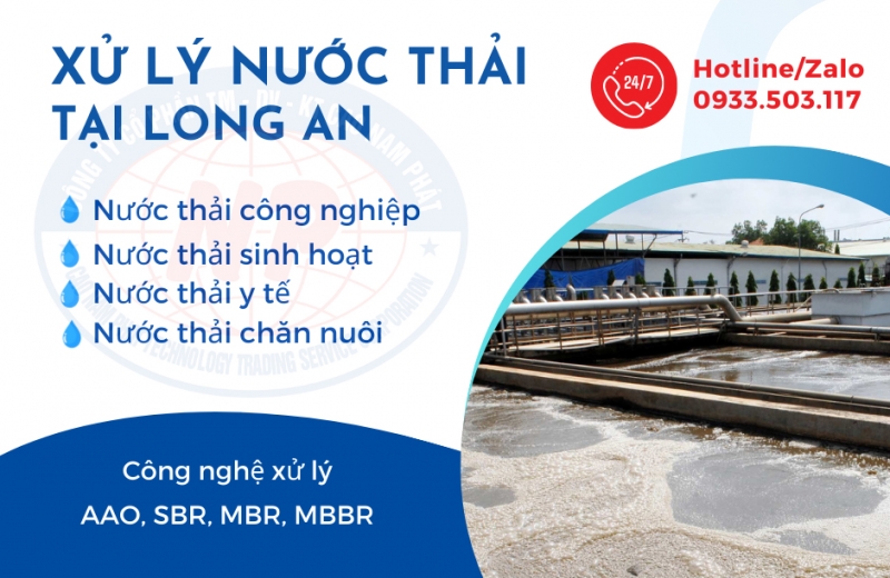 Thiết kế và lắp đặt hệ thống xử lý nước thải ở Long An