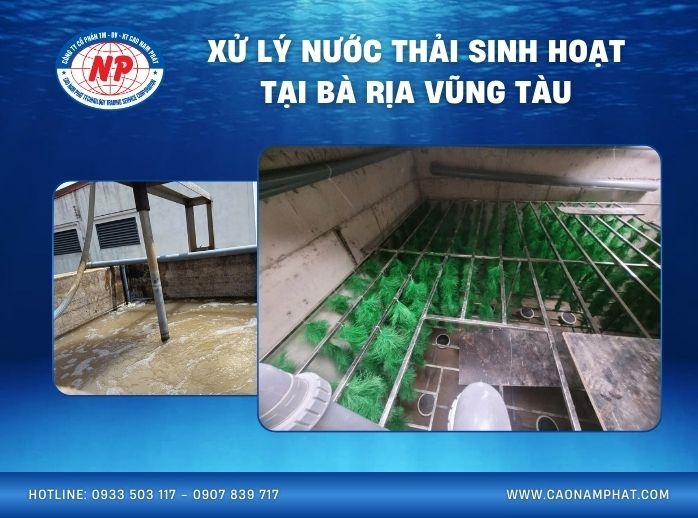 Xử lý nước thải sinh hoạt tại Bà Rịa Vũng Tàu
