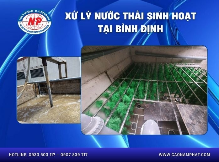  xử lý nước thải sinh hoạt tại Bình Định