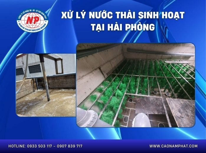 xử lý nước thải sinh hoạt tại Hải Phòng
