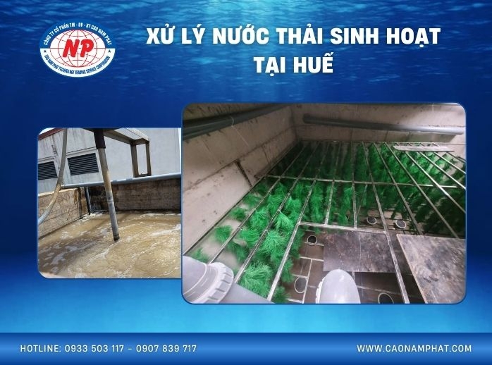 xử lý nước thải sinh hoạt tại Huế