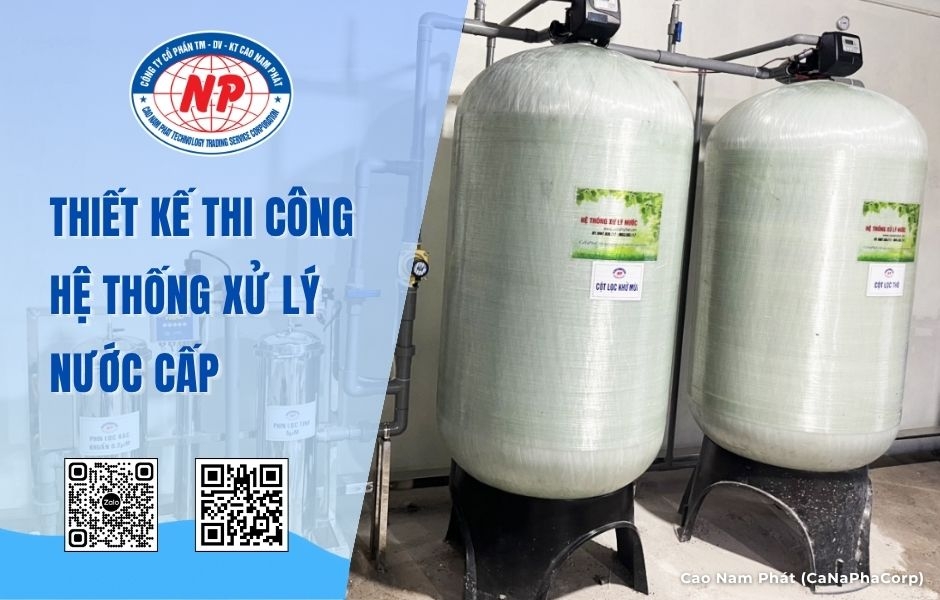 Thiết kế thi công hệ thống xử lý nước cấp