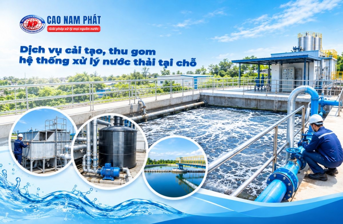 Dịch vụ cải tạo, thu gom hệ thống xử lý nước thải tại chỗ
